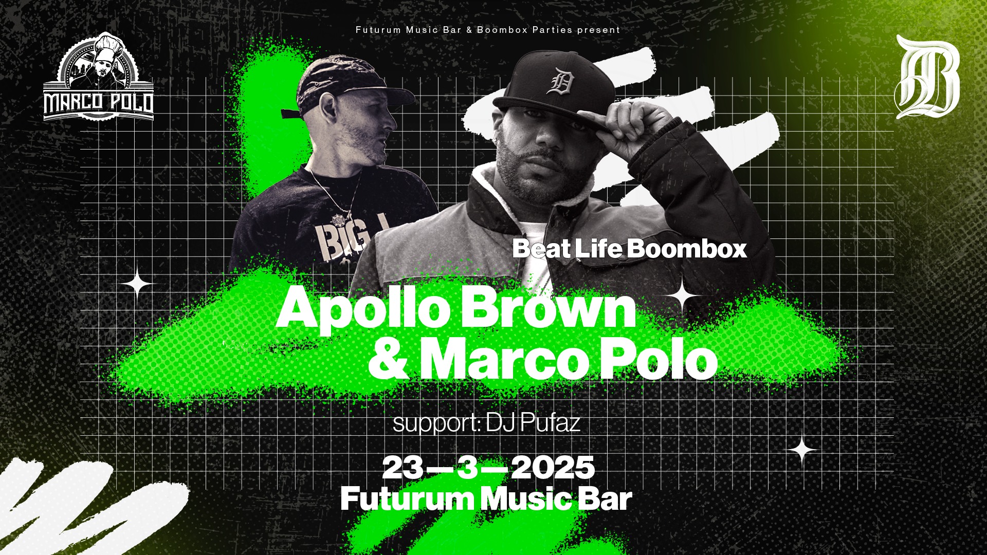 Apollo Brown & Marco Polo-  Futurum Prague – March 23rd 2025