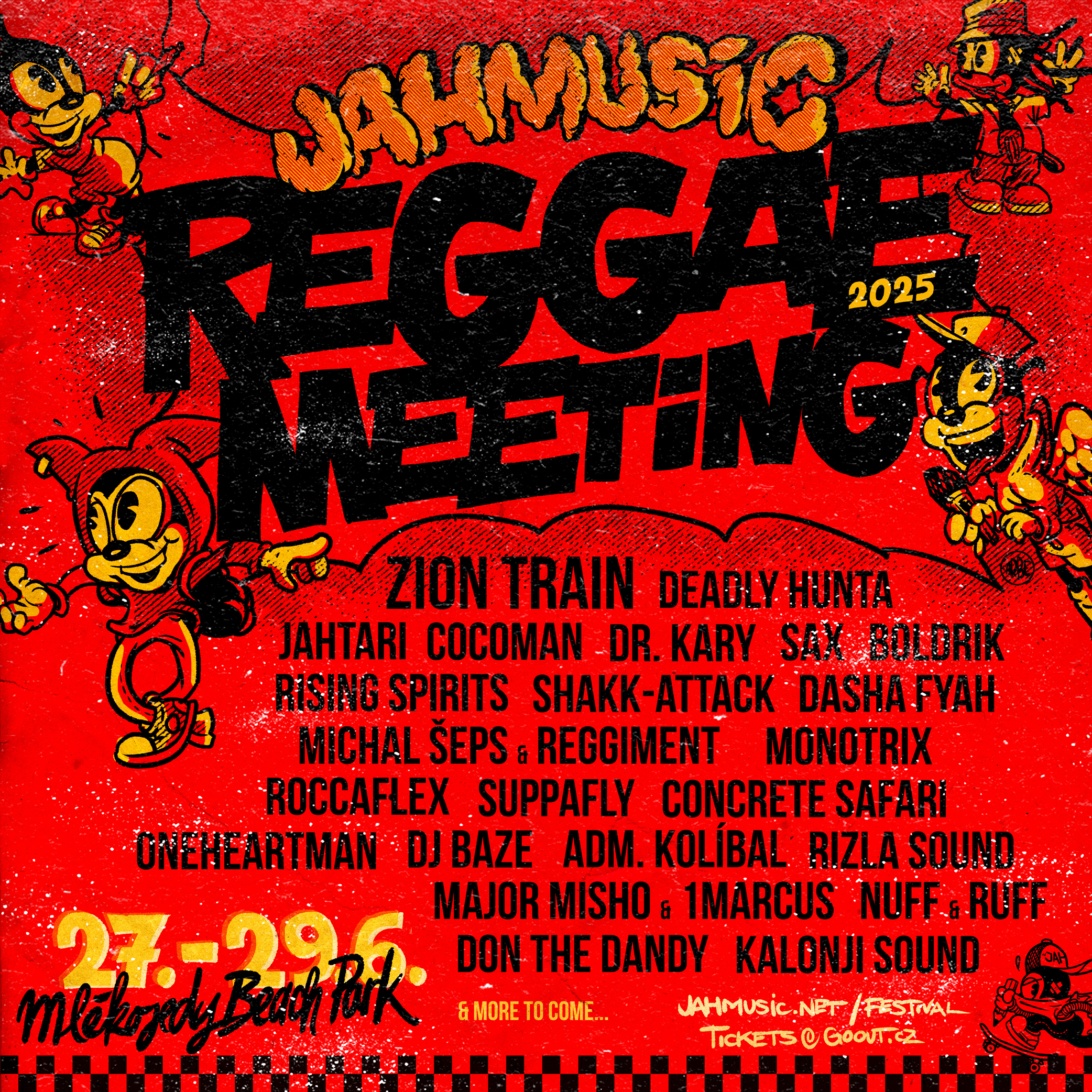JahMusic Reggae Meeting 2025 – Beachside Festival at Beach Park Mlékojedy with Zion Train, Deadly Hunta & More