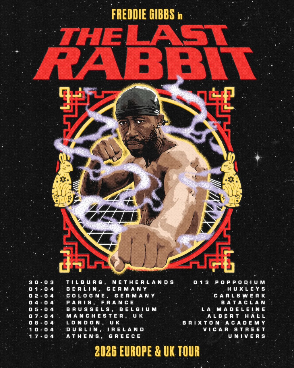 Freddie Gibbs announces The Last Rabbit Tour Europe&nbsp;2026