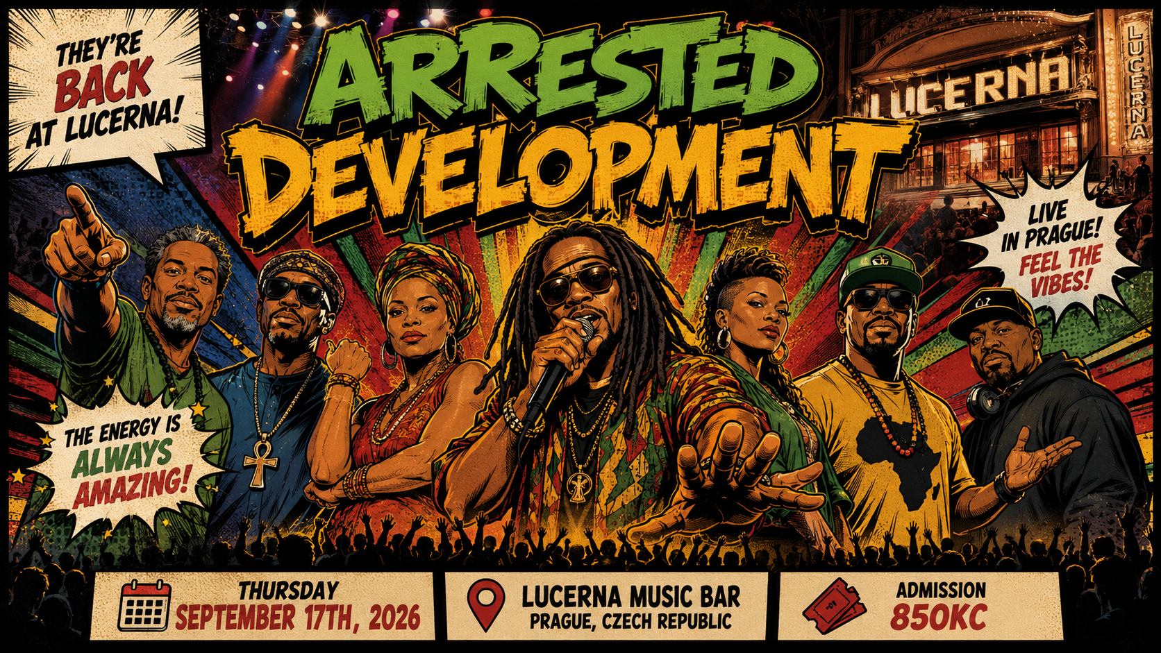 Arrested Development Return to Prague for Another Night of Hip Hop, Soul and Positive Energy. #EarlyWarning